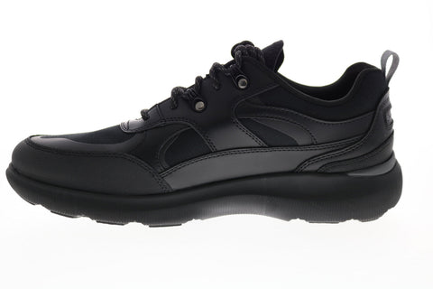 Rockport Tru Flex Hybrid CI1531 Mens Black Wide Leather Lifestyle Sneakers Shoes