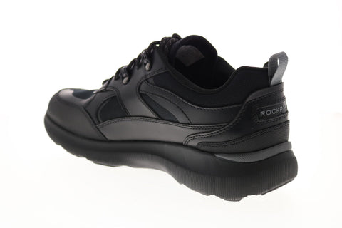 Rockport Tru Flex Hybrid CI1531 Mens Black Wide Leather Lifestyle Sneakers Shoes