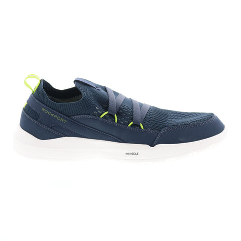 Rockport TruFlex M Evolution Mudguard Pull Up Mens Blue Sneakers Shoes