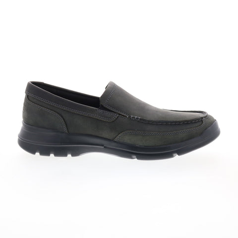 Rockport Junction Point Slip On CI7280 Mens Gray Wide Loafers Casual Shoes