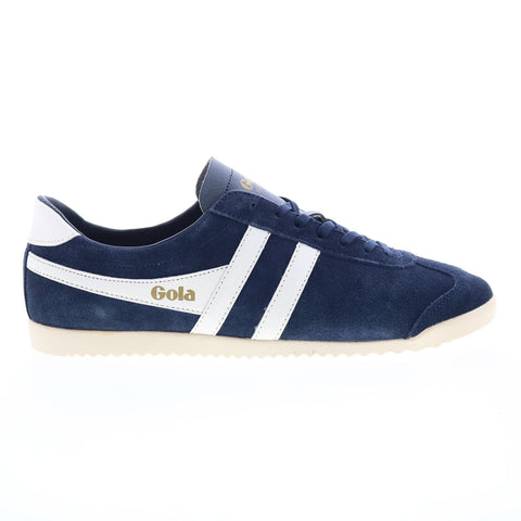 Gola Bullet Suede CLA153 Womens Blue Suede Lace Up Lifestyle Sneakers Shoes
