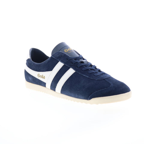 Gola Bullet Suede CLA153 Womens Blue Suede Lace Up Lifestyle Sneakers Shoes