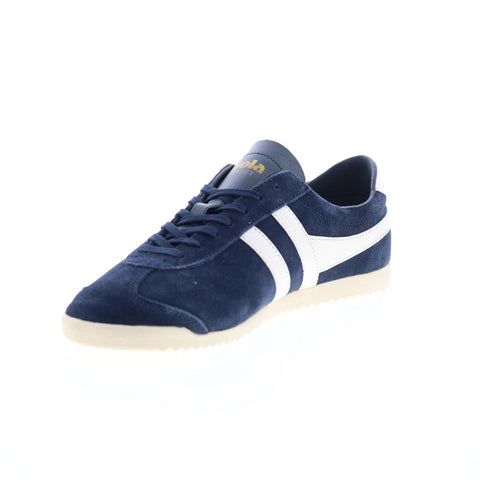 Gola Bullet Suede CLA153 Womens Blue Suede Lace Up Lifestyle Sneakers Shoes