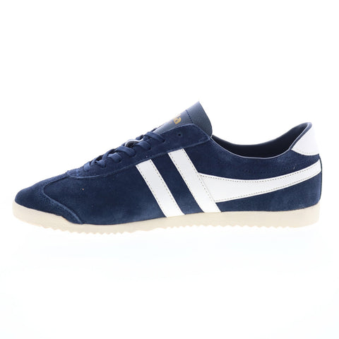Gola Bullet Suede CLA153 Womens Blue Suede Lace Up Lifestyle Sneakers Shoes