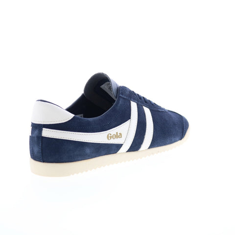 Gola Bullet Suede CLA153 Womens Blue Suede Lace Up Lifestyle Sneakers Shoes