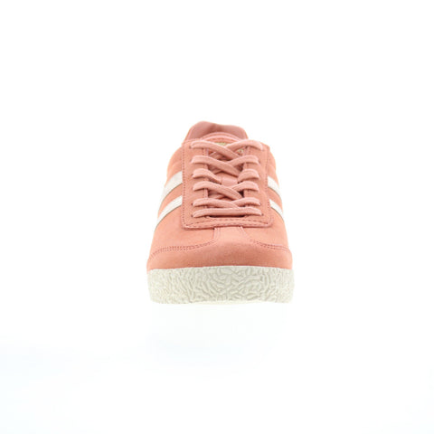 Gola Harrier Mirror CLA156 Womens Pink Suede Lifestyle Sneakers Shoes