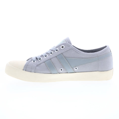 Gola Coaster CLA174 Womens Gray Canvas Lace Up Lifestyle Sneakers Shoes