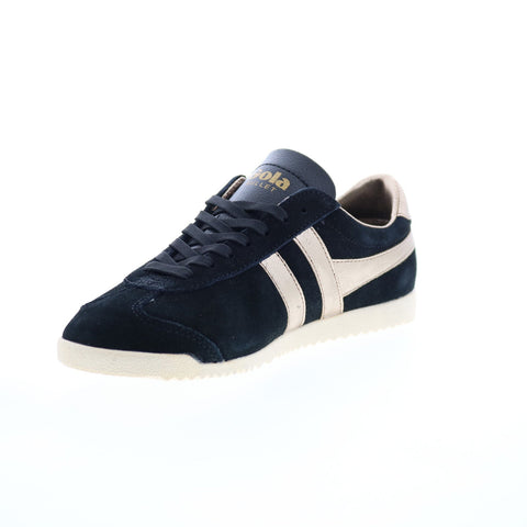 Gola Bullet Mirror CLA189 Womens Black Suede Lace Up Lifestyle Sneakers Shoes