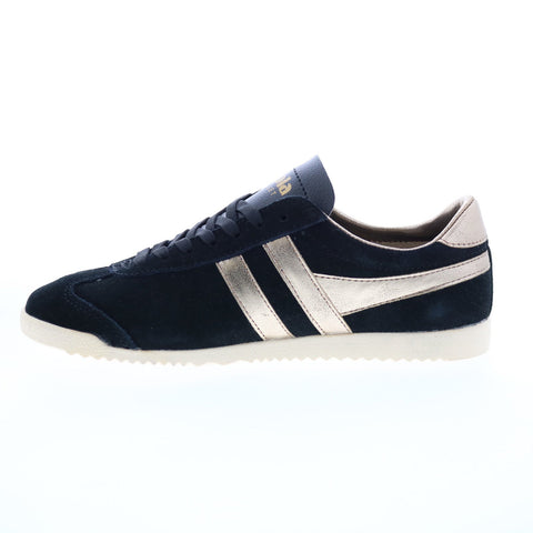 Gola Bullet Mirror CLA189 Womens Black Suede Lace Up Lifestyle Sneakers Shoes