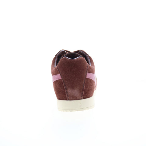 Gola Harrier Suede CLA192 Womens Brown Suede Lace Up Lifestyle Sneakers Shoes