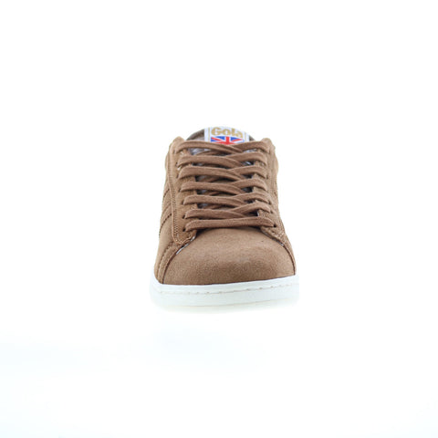 Gola Equipe Suede CLA495 Womens Brown Suede Lace Up Lifestyle Sneakers Shoes