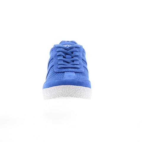 Gola Harrier Squared CLA502 Womens Blue Suede Lace Up Lifestyle Sneakers Shoes