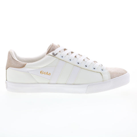 Gola Orchid CLA668 Womens White Leather Lace Up Lifestyle Sneakers Shoes