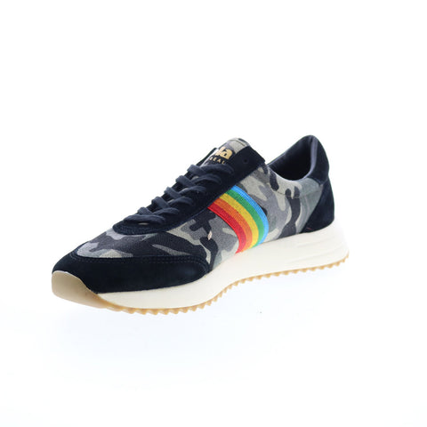 Gola Montreal CLA679 Womens Green Canvas Lace Up Lifestyle Sneakers Shoes