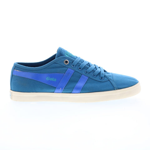 Gola Jasmine CLA818 Womens Blue Canvas Lace Up Lifestyle Sneakers Shoes