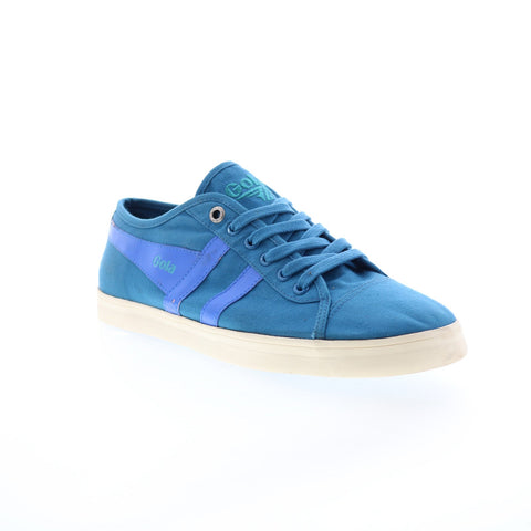 Gola Jasmine CLA818 Womens Blue Canvas Lace Up Lifestyle Sneakers Shoes