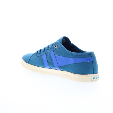 Gola Jasmine CLA818 Womens Blue Canvas Lace Up Lifestyle Sneakers Shoes