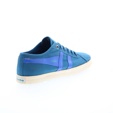 Gola Jasmine CLA818 Womens Blue Canvas Lace Up Lifestyle Sneakers Shoes