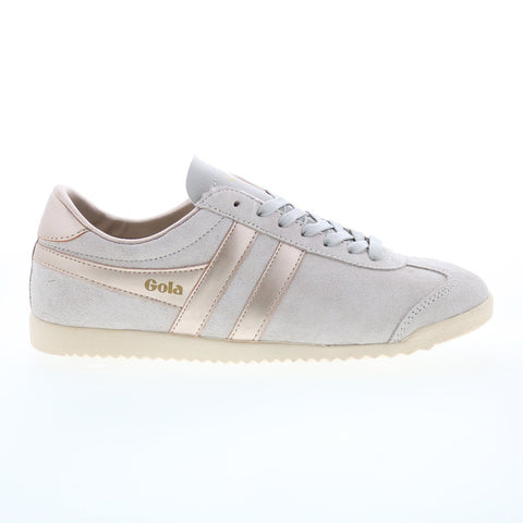 Gola Bullet CLA838 Womens Gray Suede Lace Up Lifestyle Sneakers Shoes