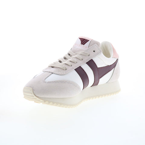Gola Boston 78 CLB108 Womens White Canvas Lace Up Lifestyle Sneakers Shoes