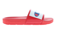 Champion Ipo Jock CM100142M Mens Red Slip On Slides Sandals Shoes