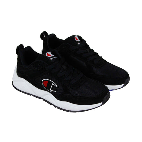 Champion 93 Eighteen Classic Mens Black Mesh Casual Lifestyle Sneakers Shoes