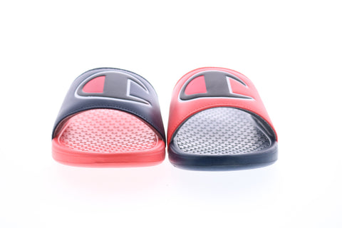 Champion Super Slide Mix Match CM100336M Mens Blue Red Slides Sandals Shoes