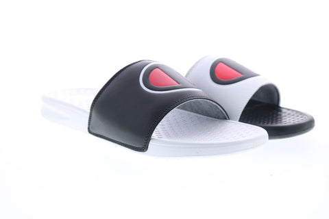 Champion Super Slide Mix Match CM100340M Mens Black White Slides Sandals Shoes