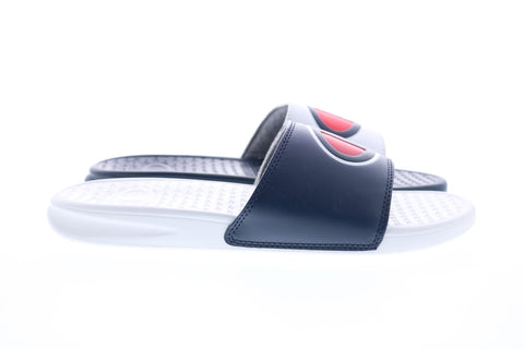 Champion Super Slide Mix Match CM100344M Mens Blue White Slides Sandals Shoes