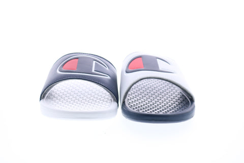 Champion Super Slide Mix Match CM100344M Mens Blue White Slides Sandals Shoes