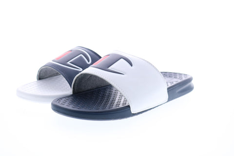Champion Super Slide Mix Match CM100344M Mens Blue White Slides Sandals Shoes