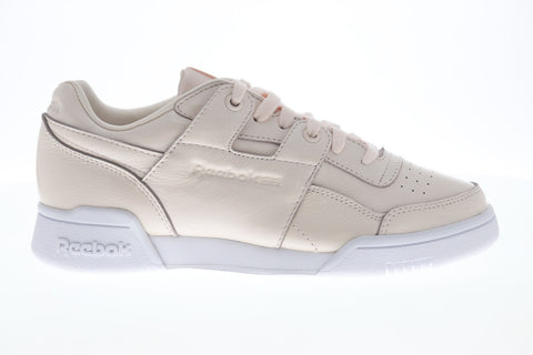 Reebok Workout LO Plus Iridescent Womens Beige Tan Lifestyle Sneakers Shoes