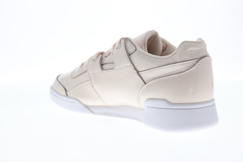 Reebok Workout LO Plus Iridescent Womens Beige Tan Lifestyle Sneakers Shoes
