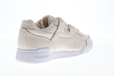 Reebok Workout LO Plus Iridescent Womens Beige Tan Lifestyle Sneakers Shoes