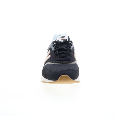 New Balance 997H CM997HLP Mens Black Leather Lace Up Lifestyle Sneakers Shoes