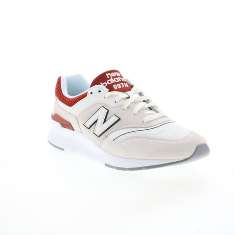 New Balance 997H CM997HQM Mens Beige Suede Lace Up Lifestyle Sneakers Shoes