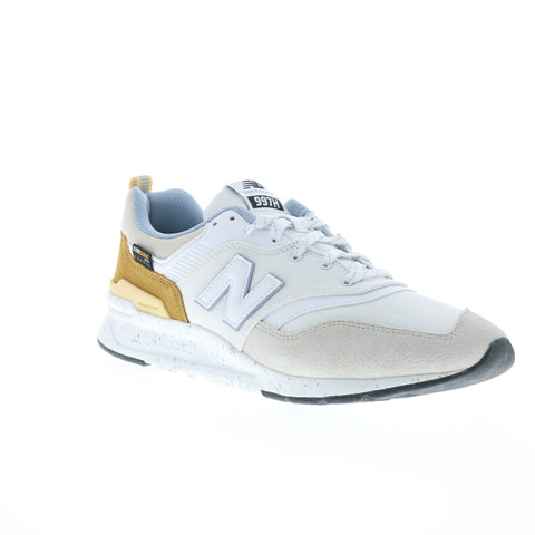 New Balance 997H CM997HWF Mens Beige Suede Lace Up Lifestyle Sneakers Shoes