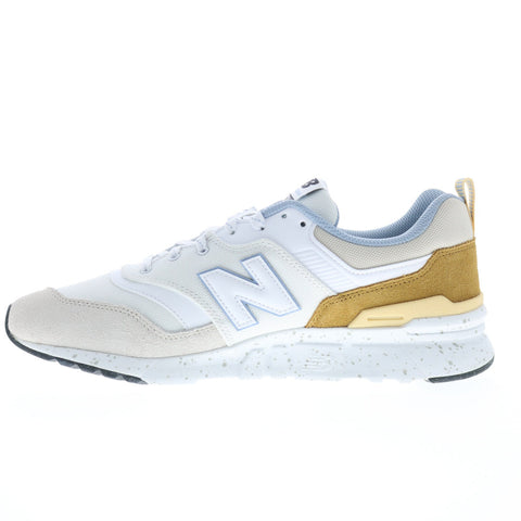 New Balance 997H CM997HWF Mens Beige Suede Lace Up Lifestyle Sneakers Shoes