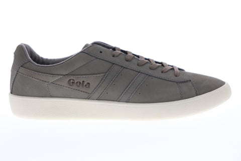 Gola Aztec Nubuck CMA046 Mens Gray Nubuck Leather Retro Lifestyle Sneakers Shoes