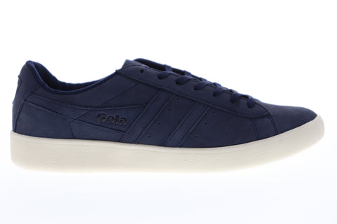 Gola Aztec Nubuck CMA046 Mens Blue Nubuck Leather Retro Lifestyle Sneakers Shoes
