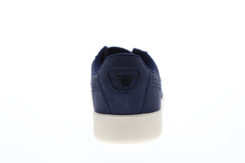 Gola Aztec Nubuck CMA046 Mens Blue Nubuck Leather Retro Lifestyle Sneakers Shoes