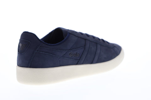 Gola Aztec Nubuck CMA046 Mens Blue Nubuck Leather Retro Lifestyle Sneakers Shoes