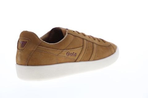 Gola Aztec Nubuck CMA046 Mens Brown Retro Low Top Lifestyle Sneakers Shoes