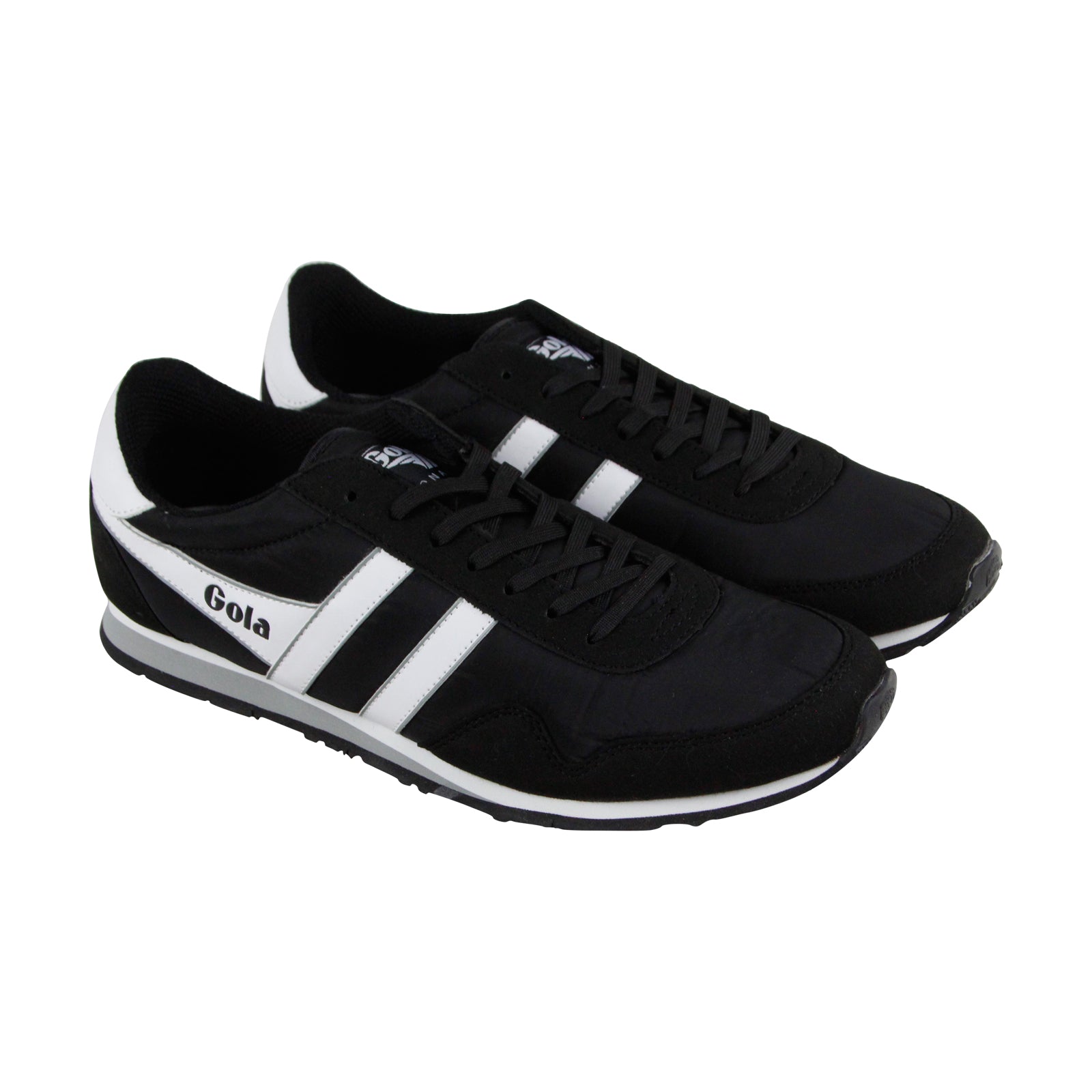 Gola Monaco CMA049 Mens Black Canvas Lace Up Lifestyle Sneakers