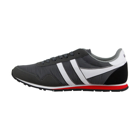 Gola Monaco CMA049 Mens Gray Canvas Lace Up Lifestyle Sneakers Shoes