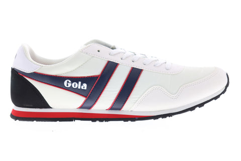 Gola Monaco CMA049 Mens White Nylon Lace Up Lifestyle Sneakers Shoes