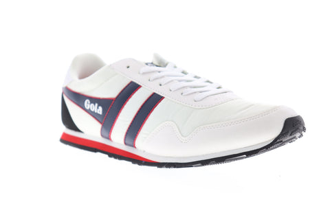 Gola Monaco CMA049 Mens White Nylon Lace Up Lifestyle Sneakers Shoes