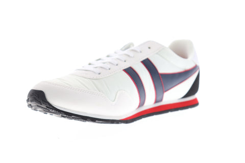 Gola Monaco CMA049 Mens White Nylon Lace Up Lifestyle Sneakers Shoes