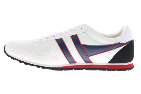 Gola Monaco CMA049 Mens White Nylon Lace Up Lifestyle Sneakers Shoes