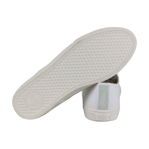 Gola Breaker CMA137 Mens White Canvas Casual Lace Up Low Top Sneakers Shoes